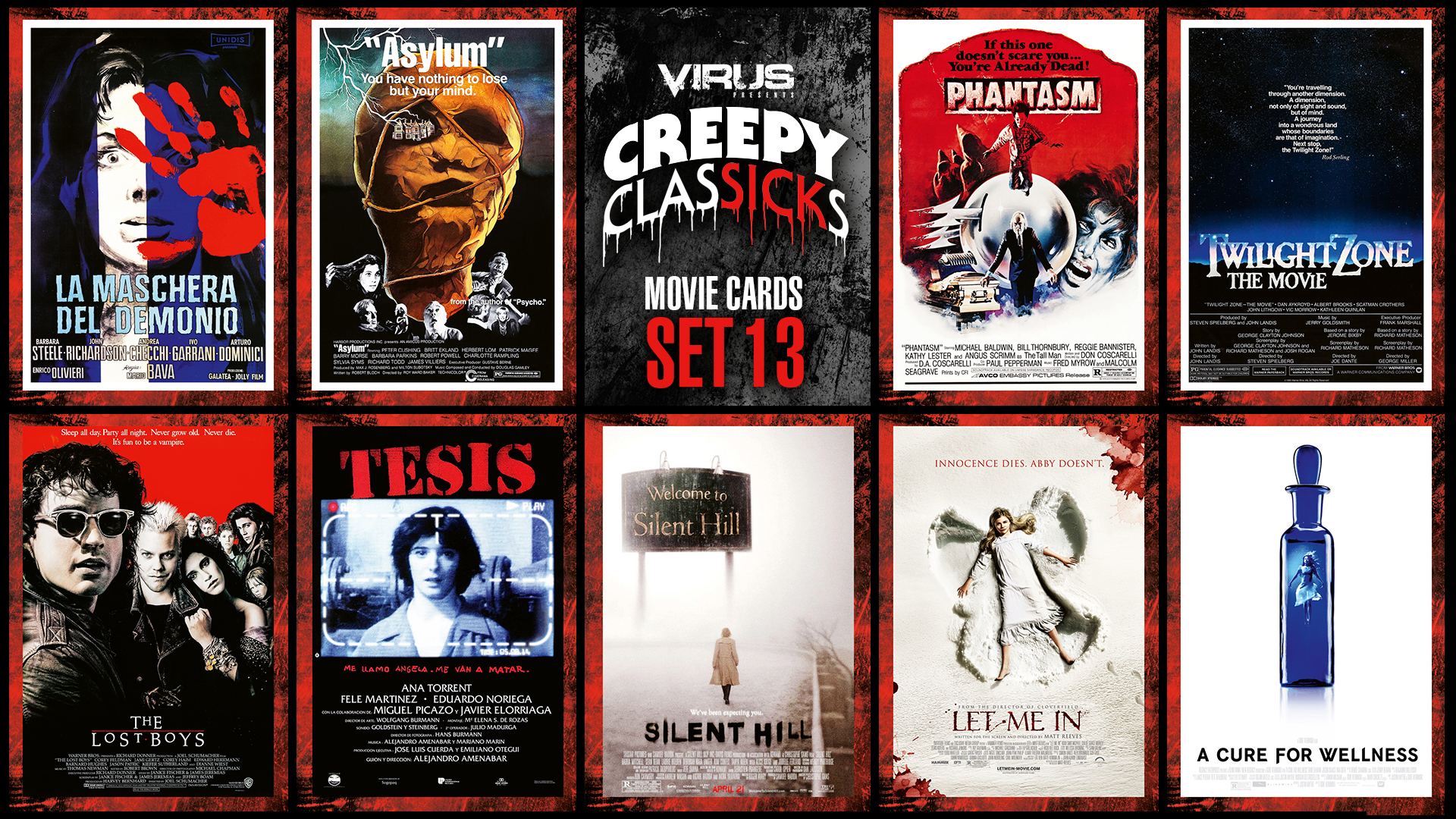 VIRUS Creepy ClasSICKs Movie Cards Set #13