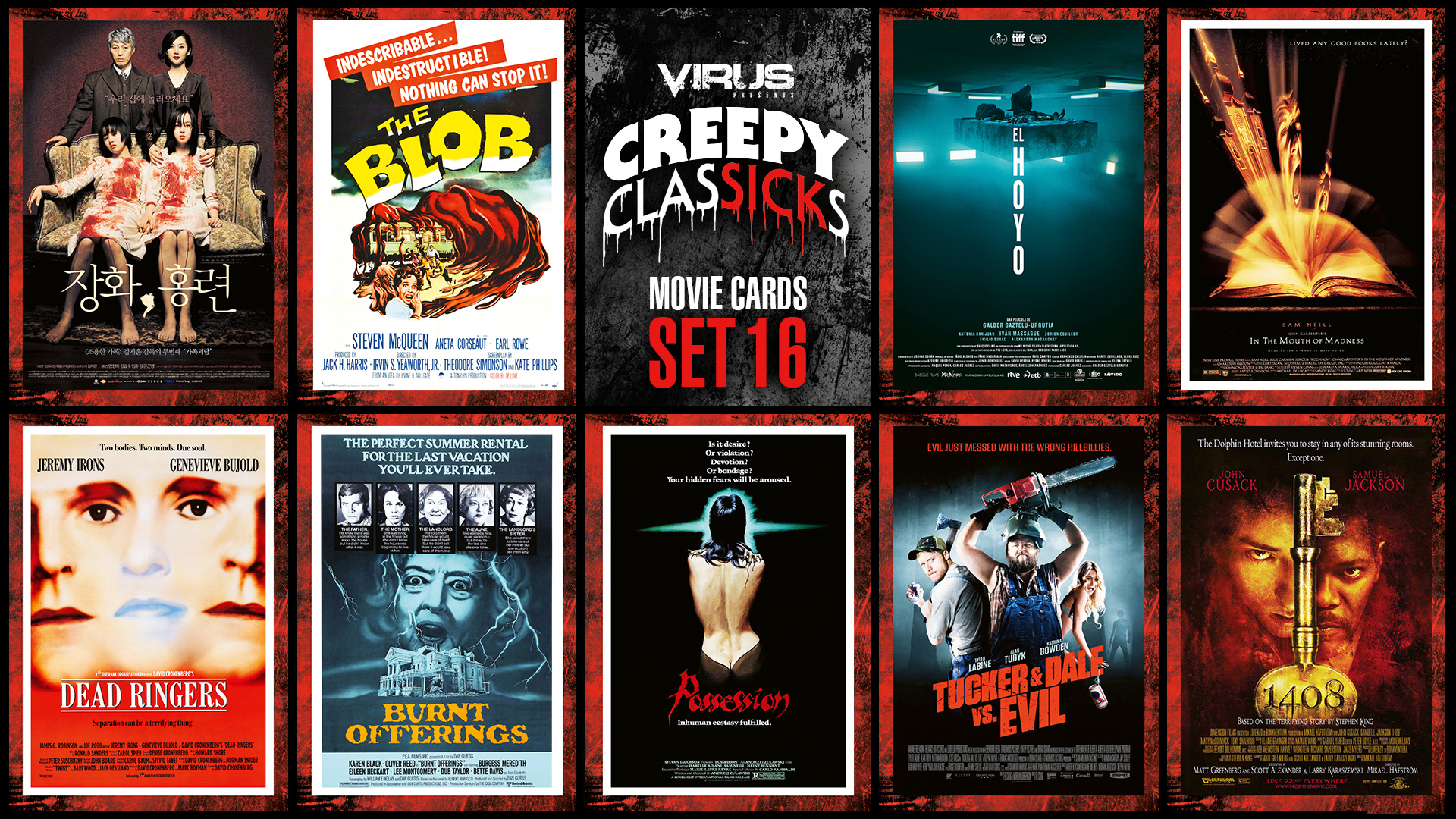 VIRUS Creepy ClasSICKs Movie Cards Set #16