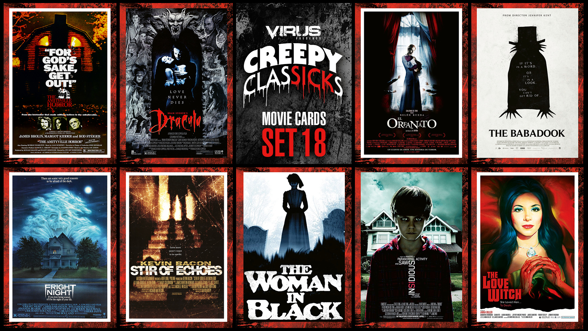VIRUS Creepy ClasSICKs Movie Cards Set #18